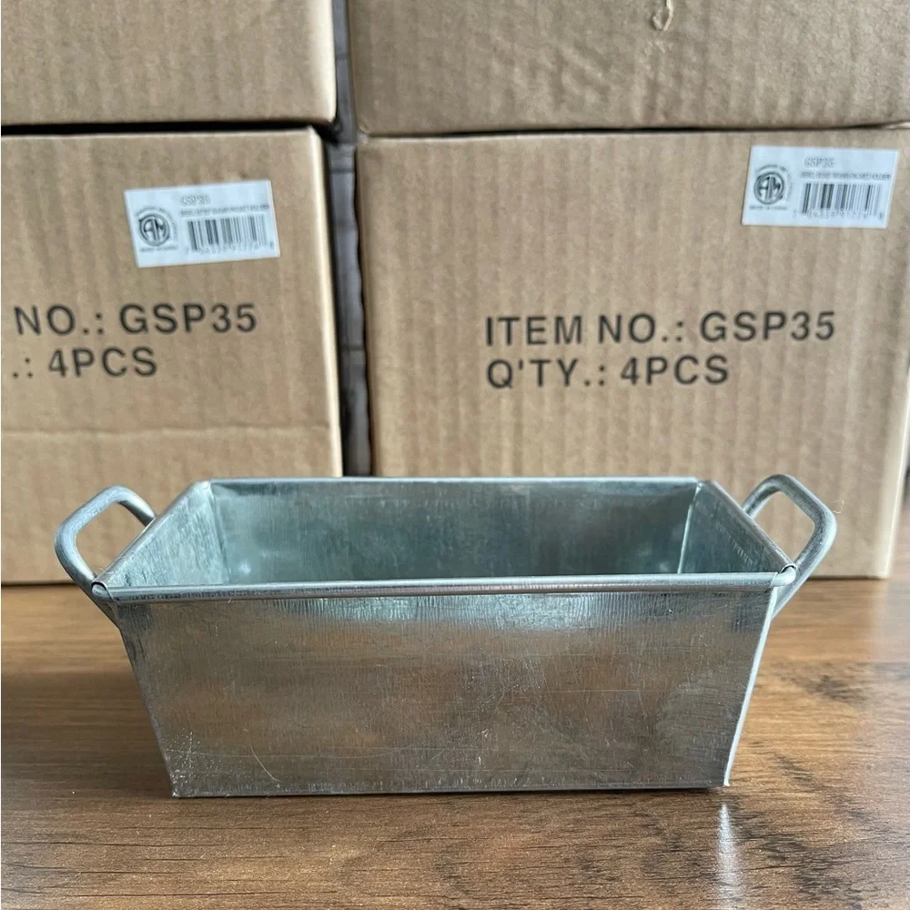 American Metalcraft Galvanized‎ Sugar Packet Holder 5x3 Rustic Metal Bin kitchen